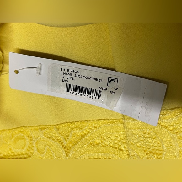 NWT John Meyer Size 22W Lace Coat Collarless 3/4 Sleeve 2-Piece Coat Dre… - Picture 16 of 16